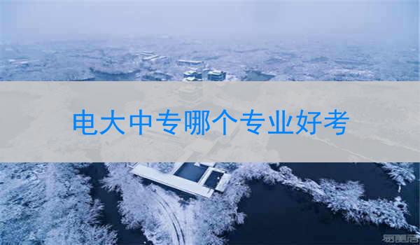电大中专哪个专业好考