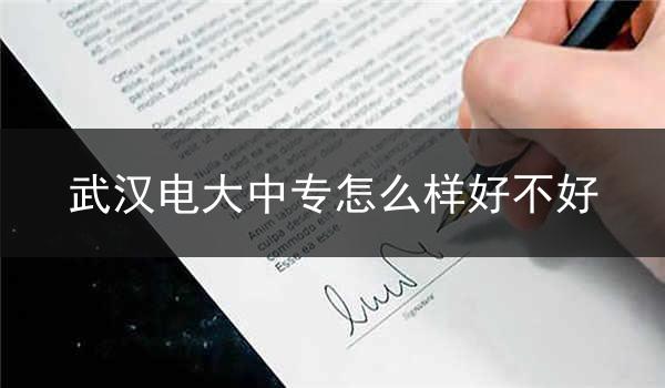 武汉电大中专怎么样好不好