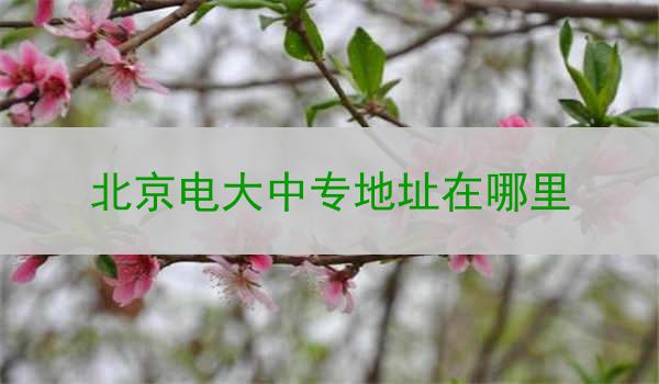 北京电大中专地址在哪里