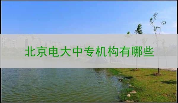 北京电大中专机构有哪些