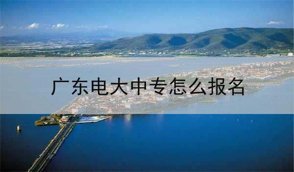 广东电大中专怎么报名