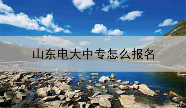 山东电大中专怎么报名