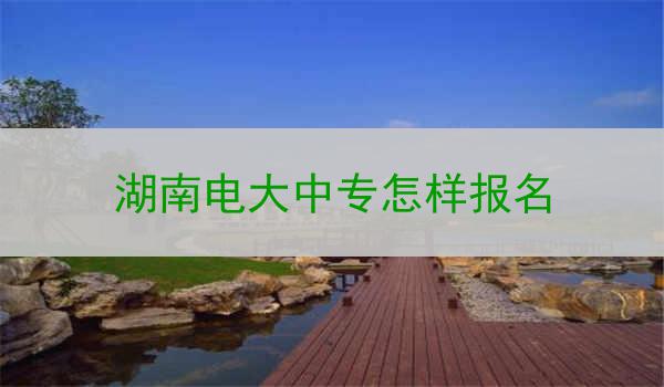 湖南电大中专怎样报名